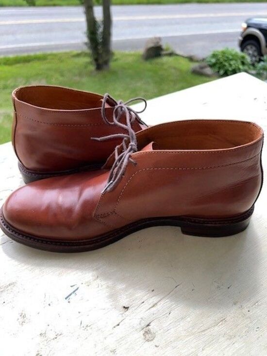 J. Crew Ludlow Brown Leather Chukka Ankle Boots Bench Men US 10D main image 9